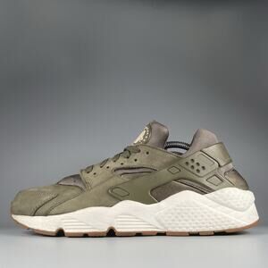 Nike Air Huarache Run Ultra Men's 11 Olive Green Running Sneakers Athletic Shoes